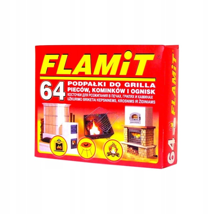 ZESTAW Podpałka biała FLAMiT do GRILLA KOMINKA rozpałka 320 kostek