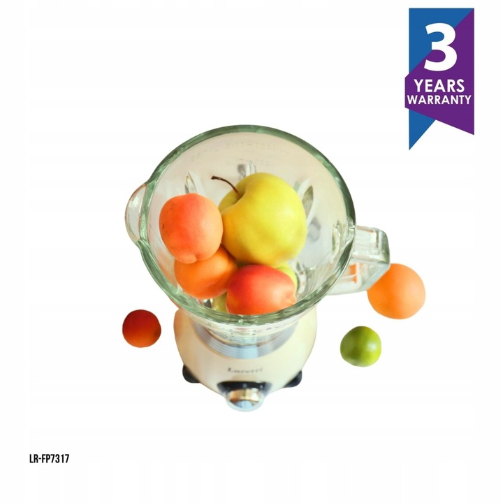 Wydajny blender stacjonarny LARETTI LR-FP7317 (Smeg, Ravanson, Miele)