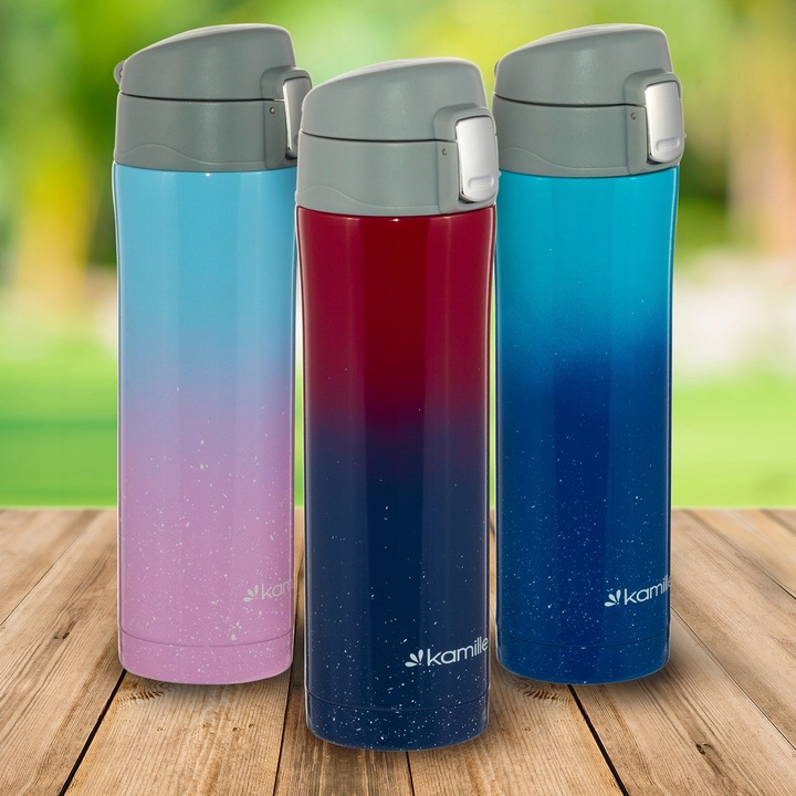 Kubek Termiczny 450ml Termos Butelka Bidon Kamille