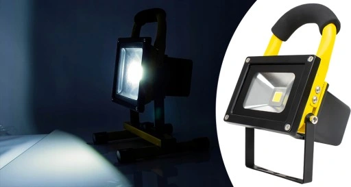 HALOGEN REFLEKTOR 10W BEZPRZEWODOWY AKUMULATOROWY BATERIA NAŚWIETLACZ IP65