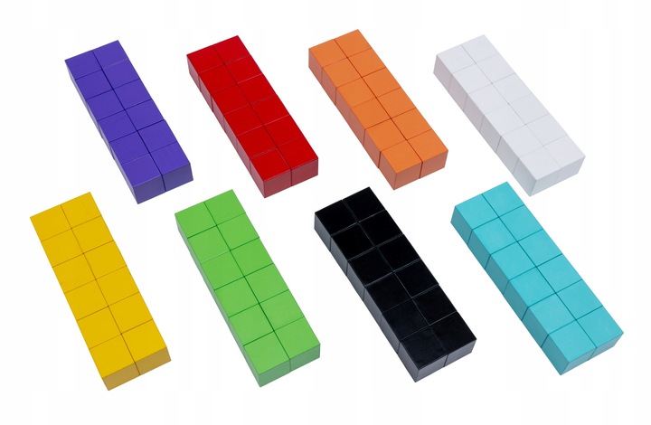 Klocki magnetyczne kostki STEM szcześciany konstrukcyjne 3d 96 elementów