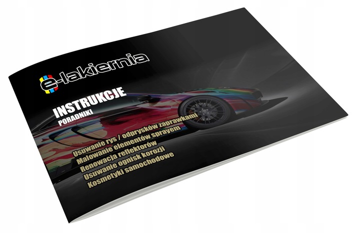 LAKIER SAMOCHODOWY SPRAY ZESTAW DO PLASTIKU KAŻDY KOLOR E-LAKIERNIA