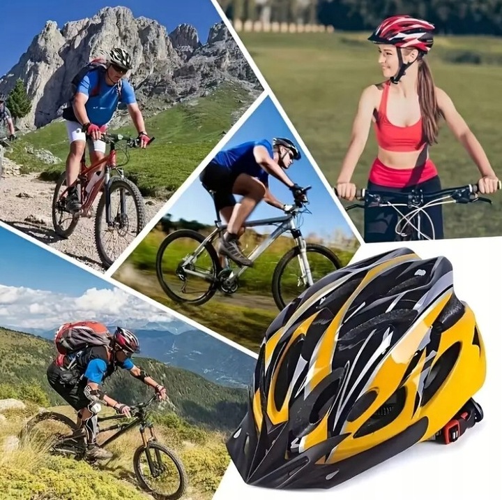 KASK ROWEROWY NA ROWER MĘSKI DAMSKI REGULOWANY WYGODNY 58-61CM L BIAŁY