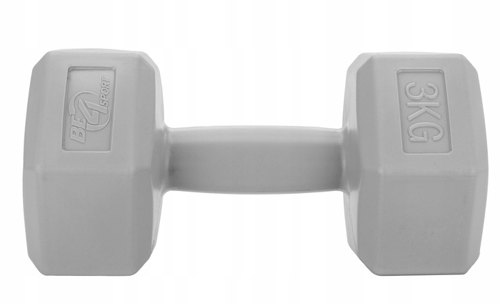 Zestaw Hantli Hantle Bitumiczne Ciężarki do Ćwiczeń Fitness Siłownia 2x 3kg