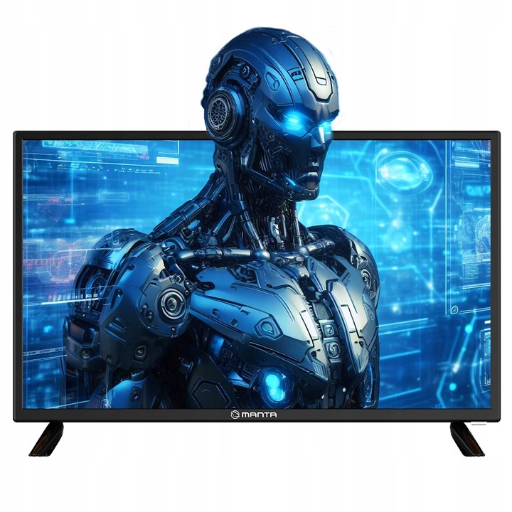 Telewizor 24 cale TV przenośny HD LED tuner dekoder DVBT2 USB +UCHWYT MANTA
