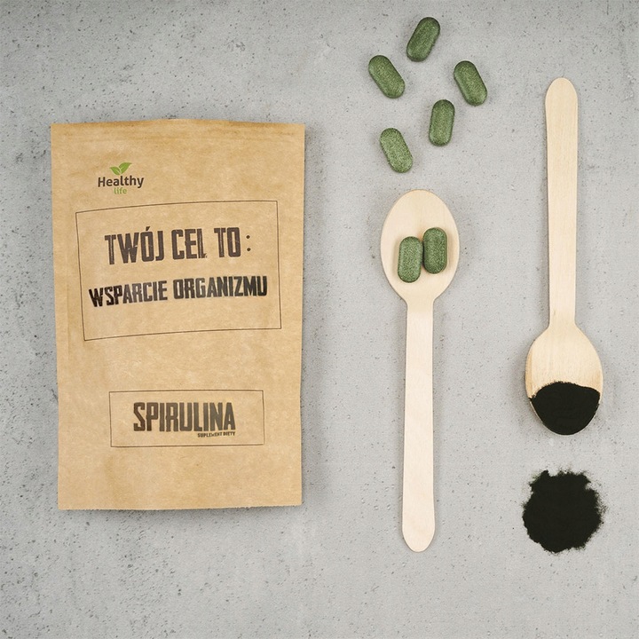 SPIRULINA -TwójCelTo..Odkwaszenie Organizmu 100szt