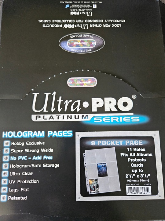 Strony do segregatora Platinum Ultra Pro - 100 sztuk