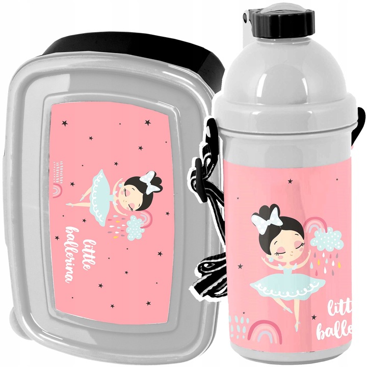 ZESTAW SZKOLNY 5-ELEMENTOWY TORNISTER DZIEWCZĘCY BALERINA BALETNICA PASO