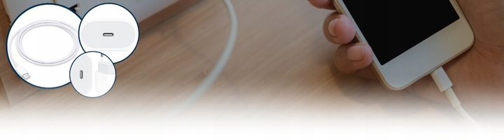 SZYBKA ŁADOWARKA SIECIOWA TELEFONU MOCNA 45W + KABEL USB-C 1M