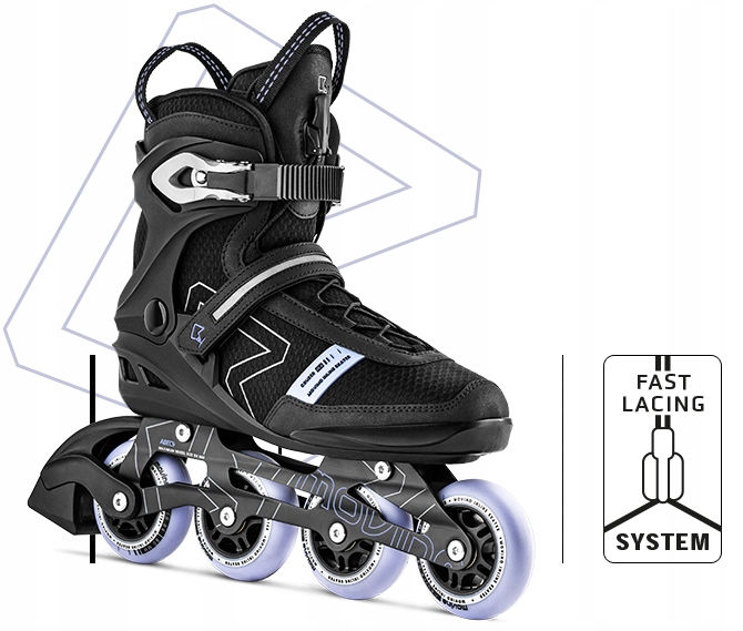 Rolki damskie fitness MOVINO CRUZER B4 rozmiar 37