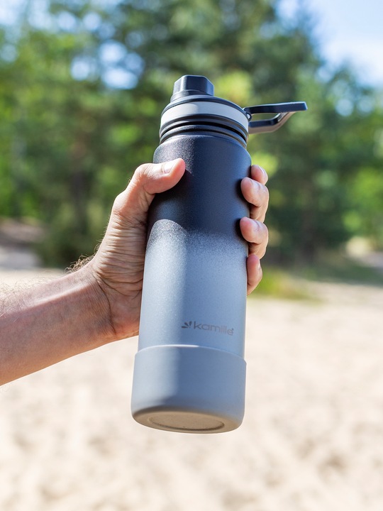 KUBEK TERMICZNY stalowy duży TERMOS do kawy herbaty szczelny KAMILLE 720ml