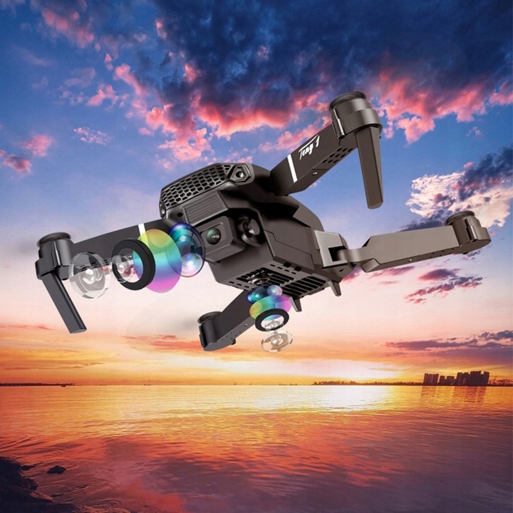 RC DRON Z KAMERĄ DRON 4K PODWÓJNY APARAT WIFI UTRZYMYWANIE WYSOKOŚCI 2.4GHZ