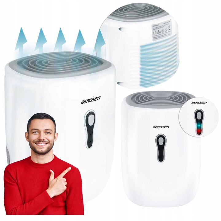 OSUSZACZ POWIETRZA DOMOWY POCHŁANIACZ WILGOCI 800ML 23W DO DOMU BIURA