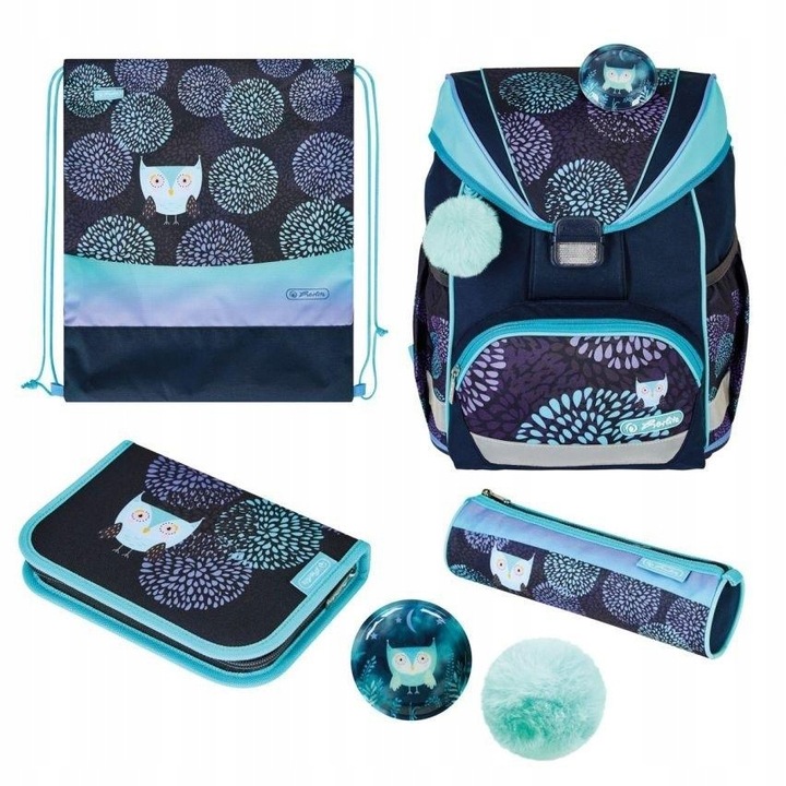 TORNISTER ULTRALIGHT PLUS FLOWER OWL HERLITZ