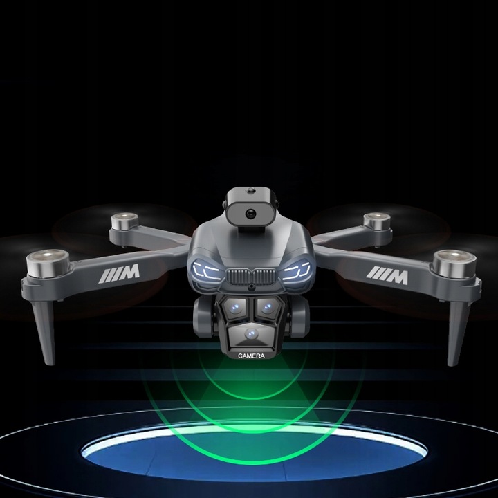 DRON Z KAMERĄ S183 PILOT HEADLESS 3 KAMERY UNIKANIE PRZESZKÓD 3 BATERIE