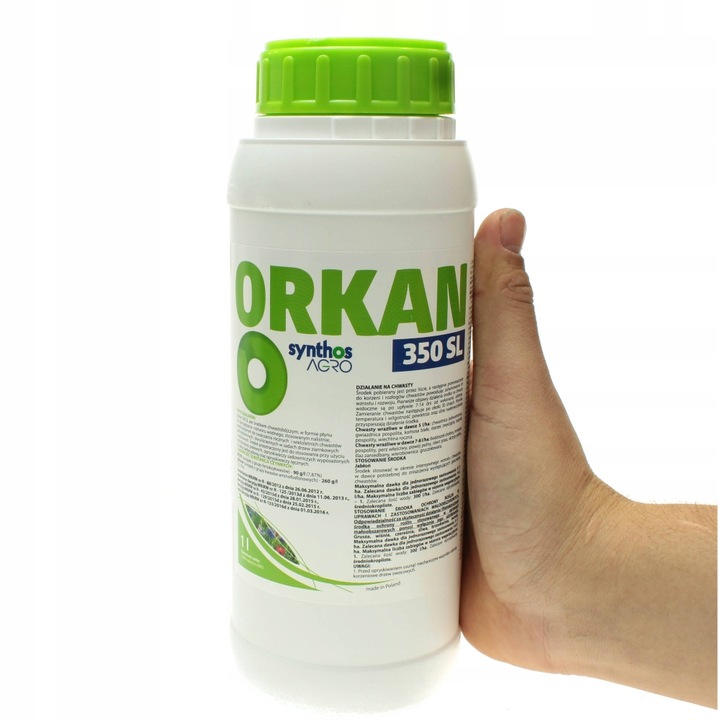 ORKAN 350SL 1L ŚRODEK CHWASTOBÓJCZY CHWASTY SKRZYP PERZ MNISZEK +RĘKAWICZKI