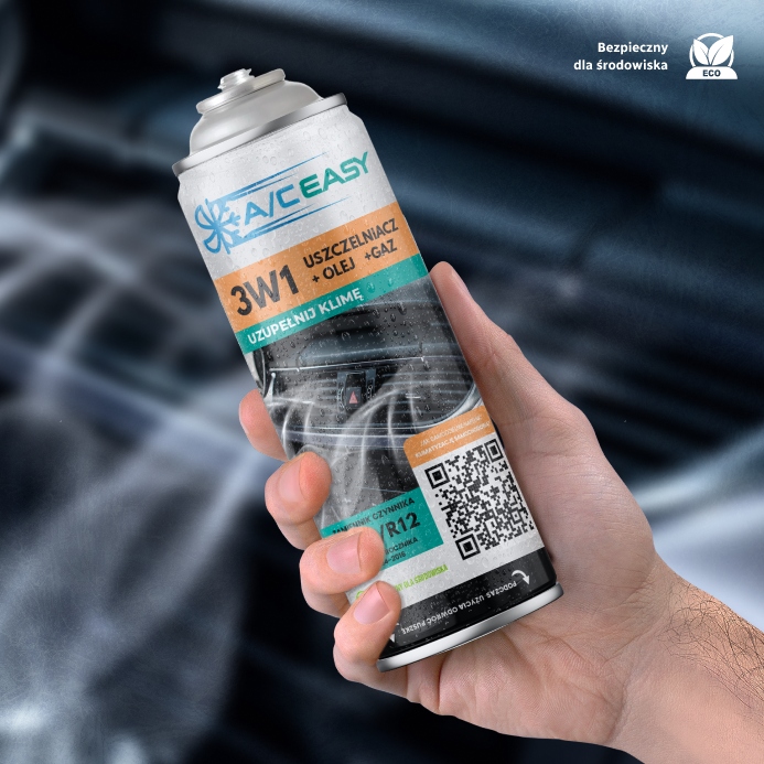 A/C EASY CZYNNIK KLIMATYZACJI R134a/R12 GAZ+USZCZELNIACZ +OLEJ 3W1