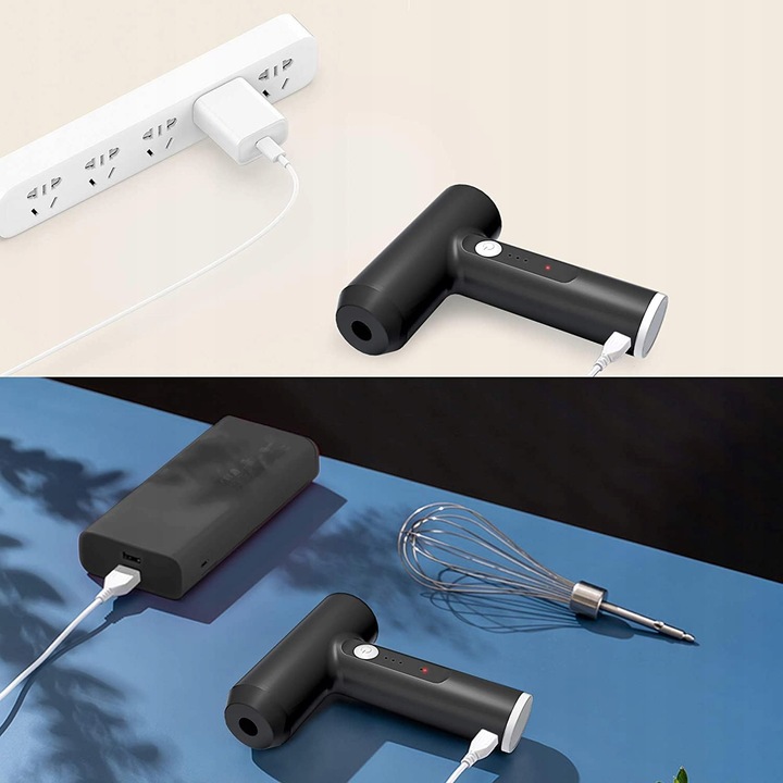 MIKSER ELEKTRYCZNY DO JAJEK BEZPRZEWODOWY 3 BIEGI