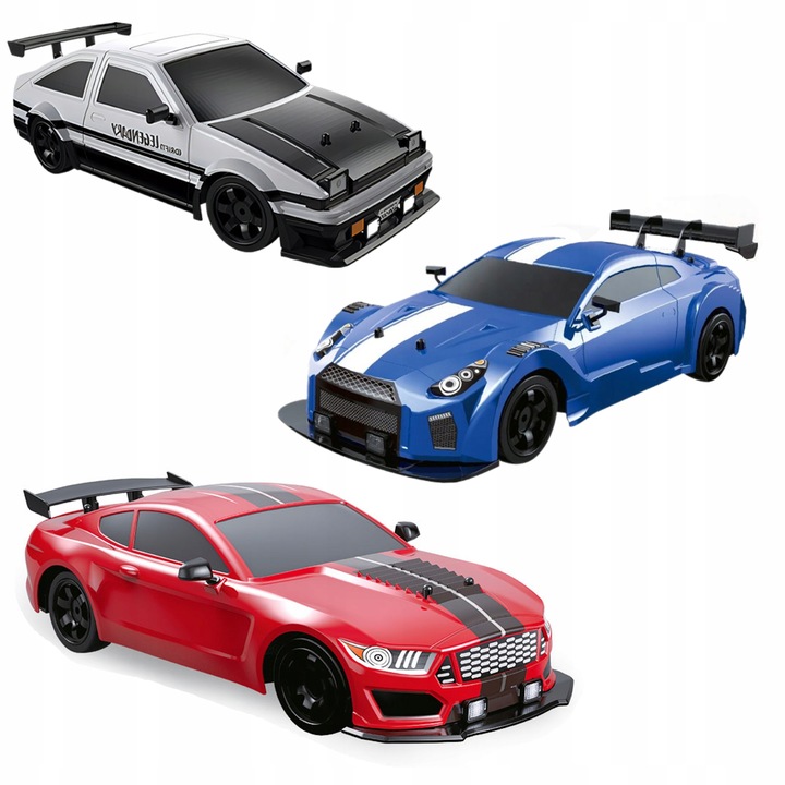 Auto Do Driftu Samochód zdalnie sterowany RC Duże Autko Drift Led Dym 1:16