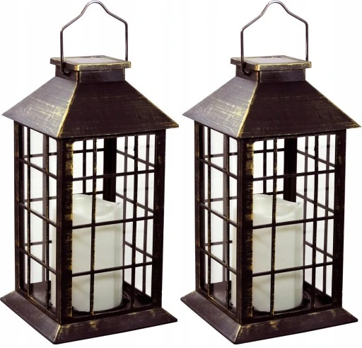 2x Latarenka ogrodowa LED SOLARNA Lampion Latarnia SuperLED