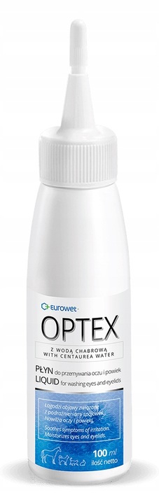 OPTEX płyn 100ML DO przemywania OCZU PIES/KOT