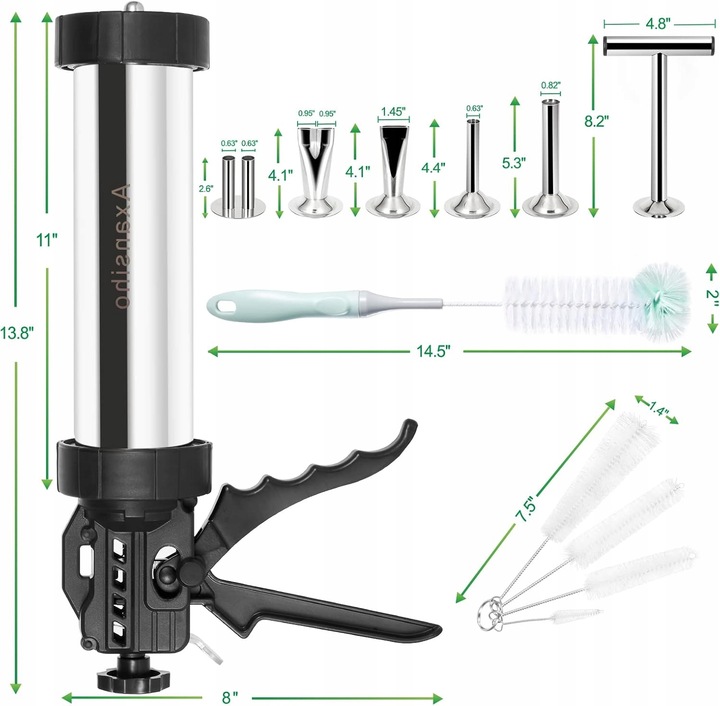NADZIEWARKA DO KIEŁBASY I JERKY WIELOFUNKCYJNY MASZYNKA DO KIEŁBAS SZPRYCA