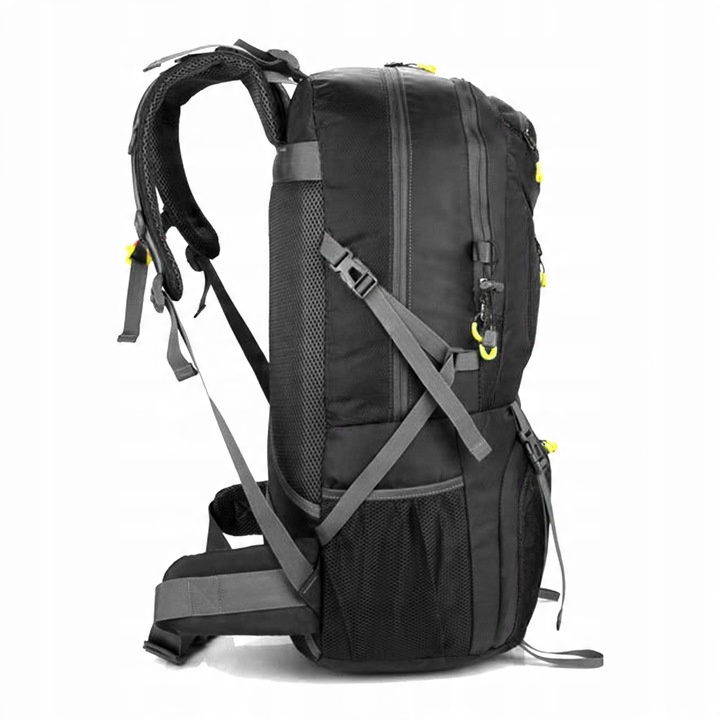 PLECAK TURYSTYCZNY TREKKINGOWY 60L GÓRSKI W GÓRY MĘSKI DAMSKI MOCNY CZARNY