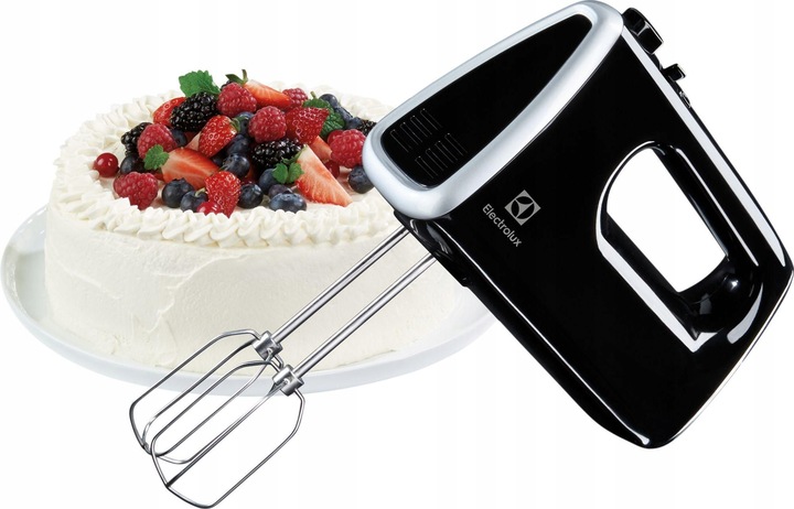 MIKSER ROBOT RĘCZNY KUCHENNY ELECTROLUX 5 BIEGÓW +4 KOŃCÓWKI 450W CZARNY
