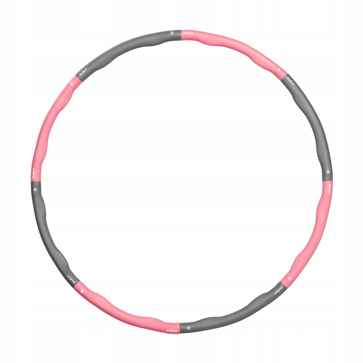 Hula Hop koło odchudzające do ćwiczeń składane regulowane z wypustkami 95cm