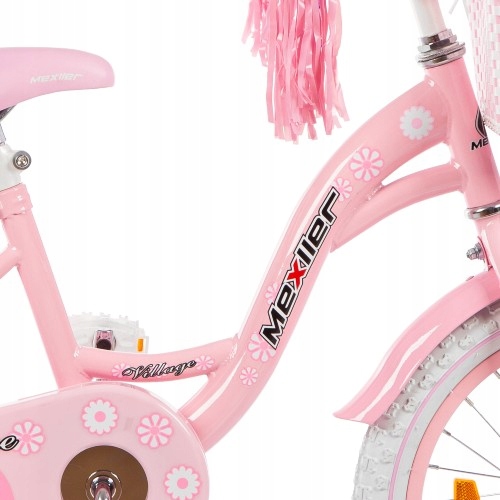 Rower dla dziewczynki Mexller 16" Village Rowerek dziecięcy + prowadnik