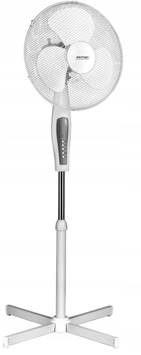 Wentylator stojący z pilotem wiatrak MPM BWP-02 biały