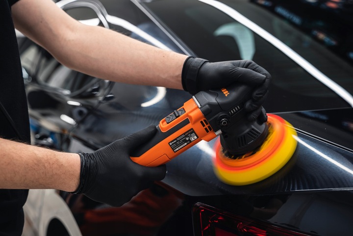 ADBL ROLLER MASZYNA POLERSKA 9MM D09125-01 + PASTA POLERSKA, 3 PADY, TORBA