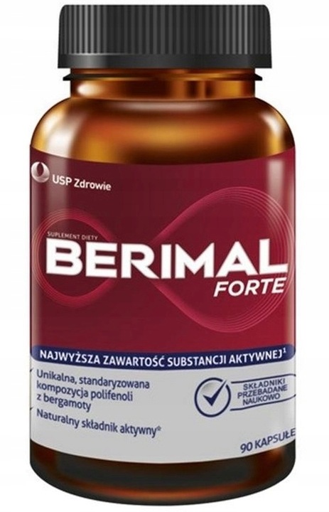 BERIMAL FORTE Suplement diety Układ Krwionośny i Metabolizm 90 kapsułek