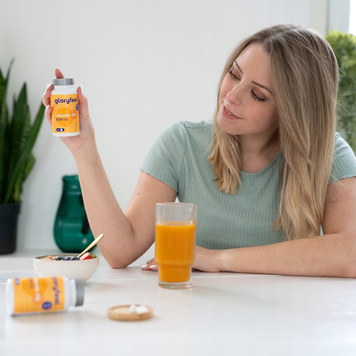WITAMINA D3 2000 jm - 400 tab witamina słońca na ODPORNOŚĆ gloryfeel