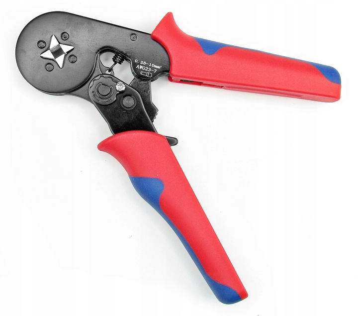 ZACISKARKA PRASKA DO KONEKTORÓW KOŃCÓWEK KABLI PRZEWODÓW + 1200 TULEJEK