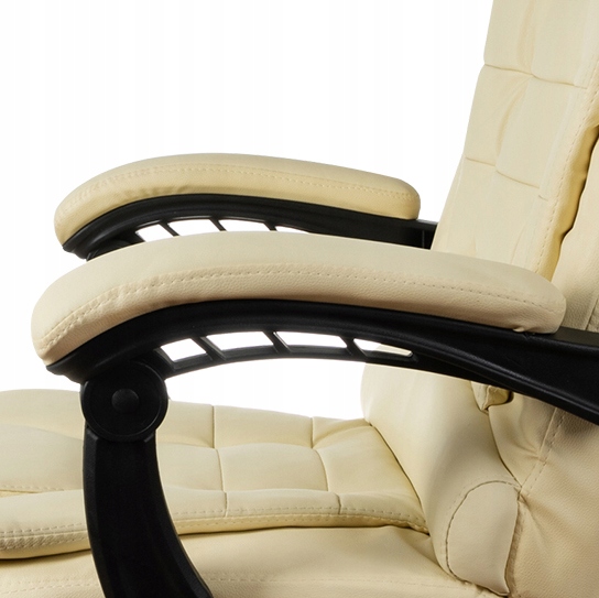 Fotel Obrotowy Krzesło Biurowe Z Podnóżkiem Mocne