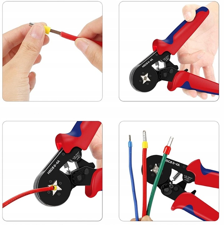 Zaciskarka do konektorów końcówek + 1200 tulejek