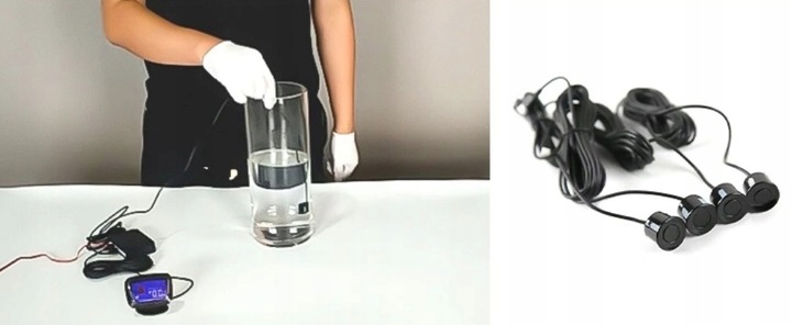 CZUJNIKI PARKOWANIA COFANIA BUZZER GŁOŚNIK PRZÓD TYŁ ZESTAW PDC 4x SENSOR