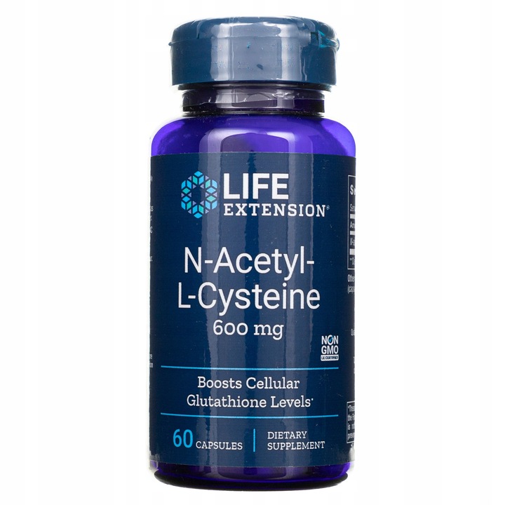 Life Extension NAC N-acetylo-L-cysteina (60 kaps.) 09/25 Original