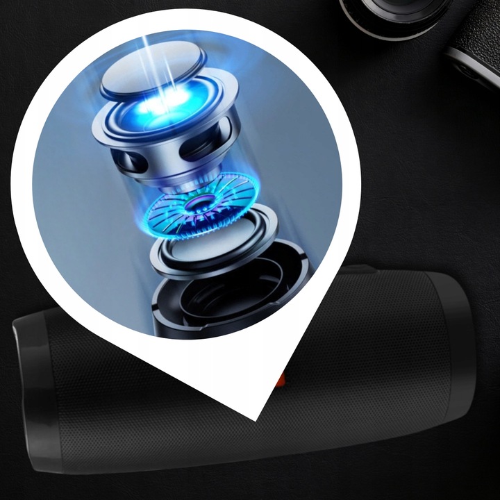 Głośnik Bluetooth BOOMBOX Mobilny USB RADIO LED MP3 Bezprzewodowy Przenośny