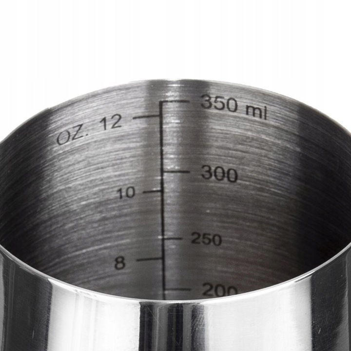 Mlecznik STALOWY dzbanek dzbanuszek na mleko do spieniania miarka 0,35L