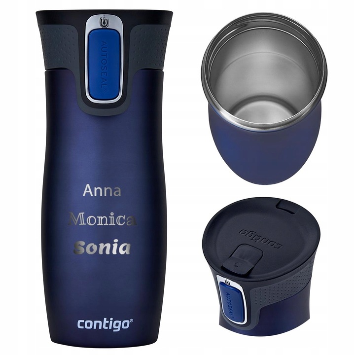 Kubek termiczny z grawerem prezent/personalizowany Contigo West Loop-granat