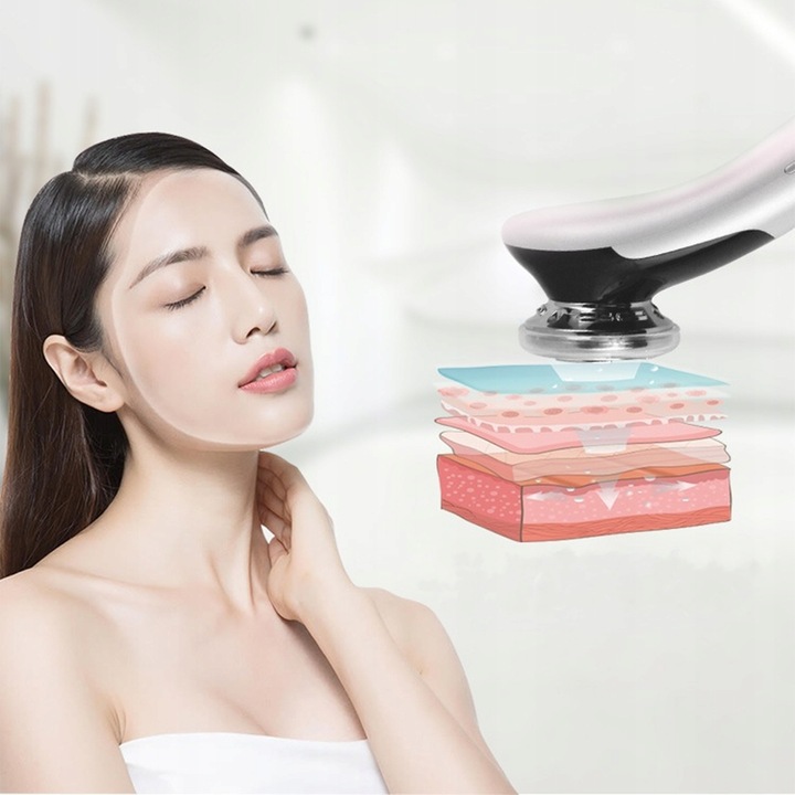 MEZOTERAPIA BEZIGŁOWA MASAŻER EMS TWARZY LIFTING 5w1 URZĄDZENIE DO MASAŻU