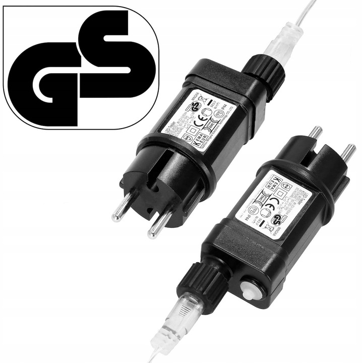 LAMPKI DRUCIKI 100 LED 13m ZEW/WEW MIKRO NA PRĄD 8 FUNKCJI ZIMNE ZASILACZ