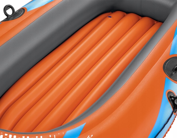 BESTWAY dmuchany PONTON 246 x 122 cm + 2 WIOSŁA + POMPKA + ŁATKA NAPRAWCZA