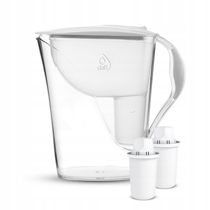 Dzbanek filtrujący Dafi ATRIA 2,4 l biały + 2 Wkłady Classic