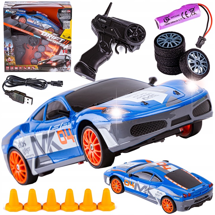 Samochód RC Auto wyścigowe do DRIFTu 4x4 2,4GHz FERRARI światła DRIFTING