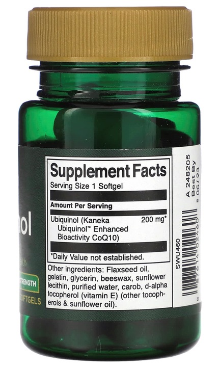SWANSON Ubiquinol 200mg Koenzym Q10 KANEKA 30 kaps