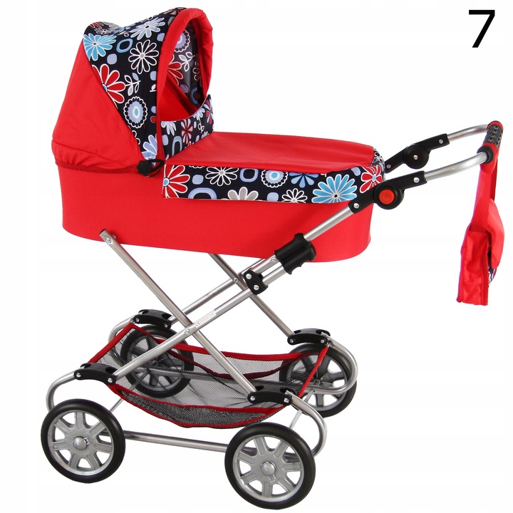 WÓZEK DUŻY DLA LALEK GŁĘBOKI + Pościel+Torebka PL