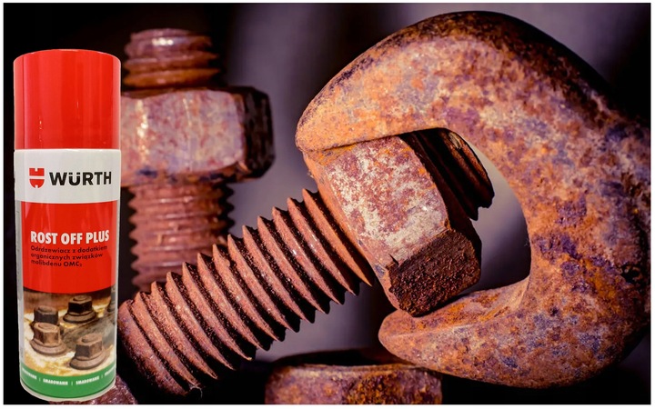 WURTH Odrdzewiacz ROST-OFF PLUS 400ml SMAR OMC2 Efekt Smarowania Zestaw2szt
